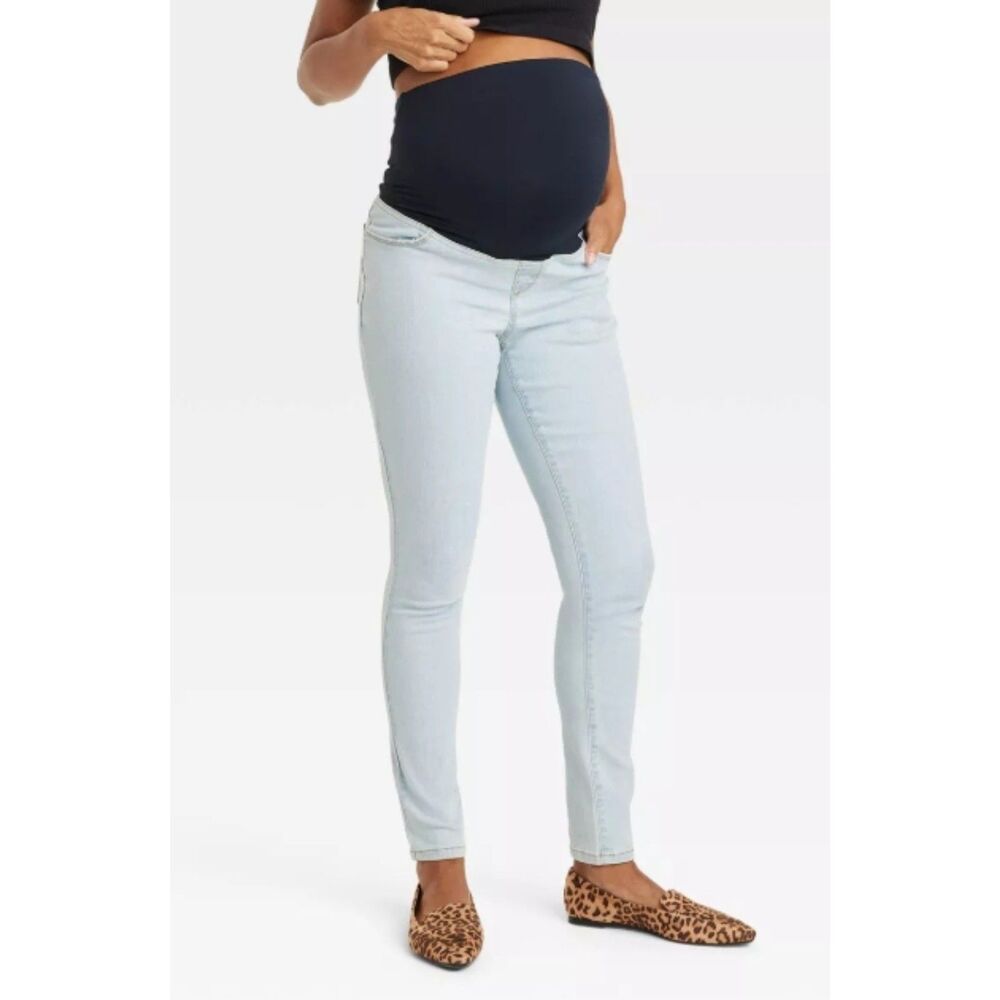 Isabel Maternity by Ingrid & Isabel- Over Belly Skinny Maternity Pants- 6